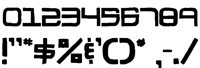 Block Code Font OTHER CHARS