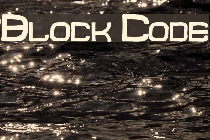 Block Code Font examples