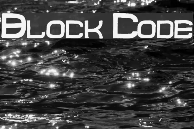 Block Code Font examples