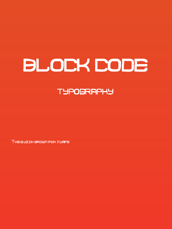Block Code Poster