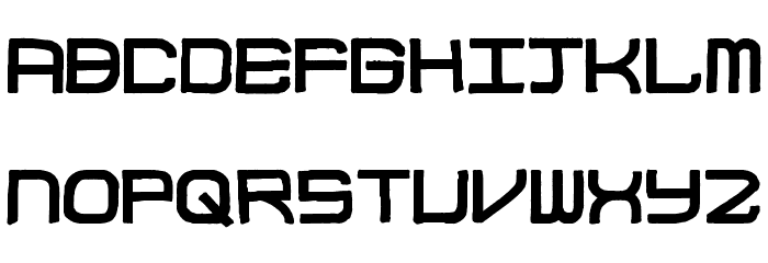 Block Code Font LOWERCASE