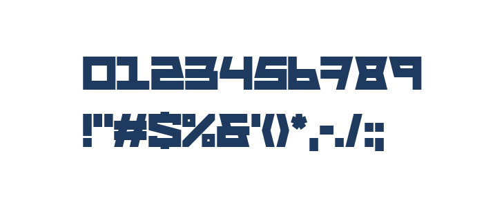 Block Face Bold Other Characters