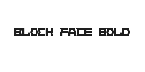 Block Face Bold Logo