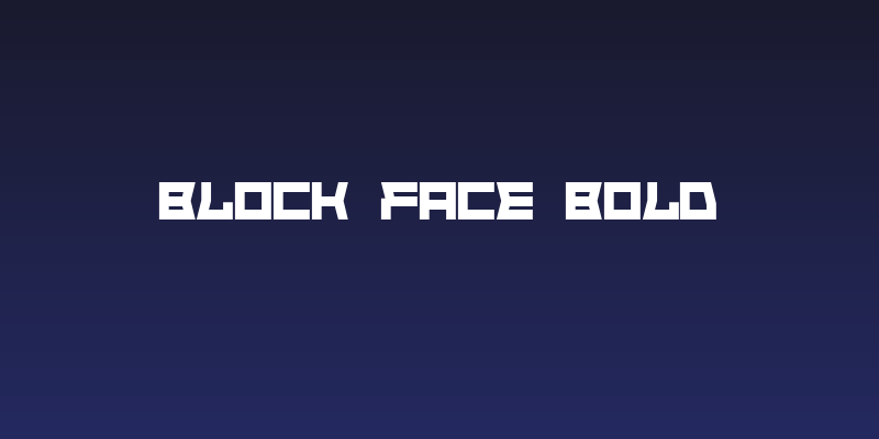 Block Face Bold Social Header