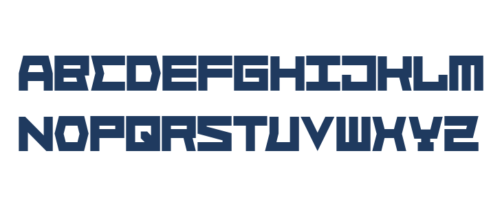 Block Face Bold Lowercase