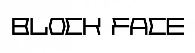 Block Face  Free Fonts Download
