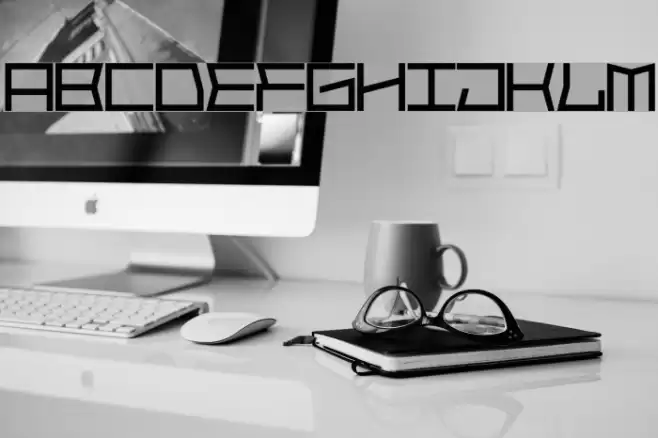 Block Face Font examples