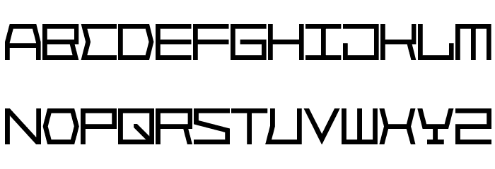 Block Face Font LOWERCASE