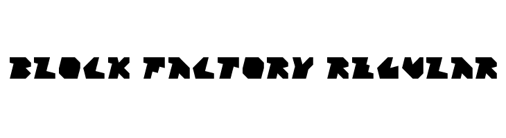 Block Factory Regular  Fuentes Gratis Descargar