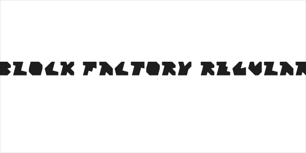 Block Factory Regular Logo