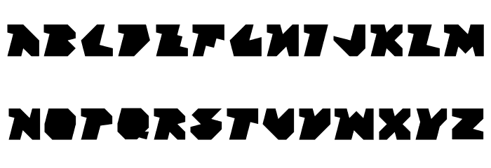 Block Factory Regular Font LOWERCASE