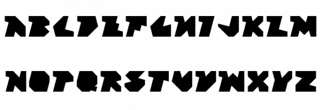 Block Factory Regular Schriftart Kleinbuchstaben