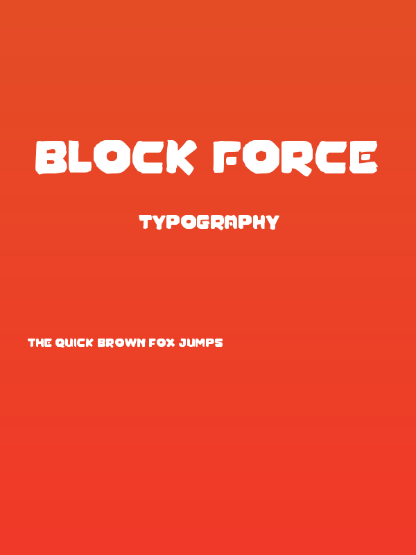 Block Force Poster