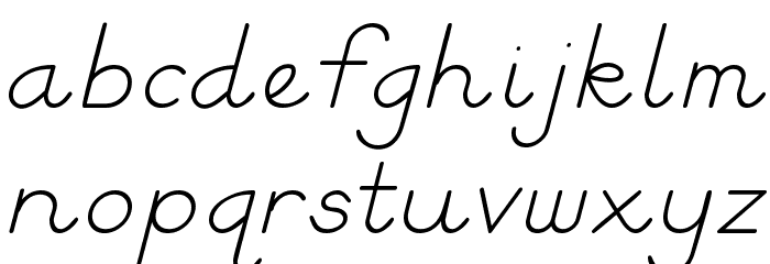 Block Letters Tryout Font LOWERCASE