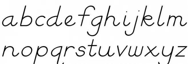 Block Letters Tryout Caratteri MINUSCOLO