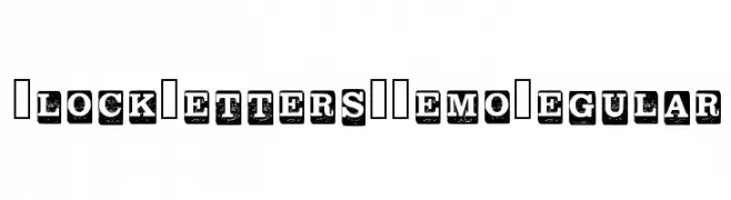 Block Letters _ Demo Regular  Free Fonts Download