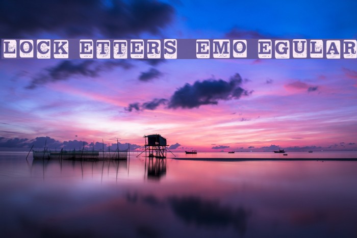 Block Letters _ Demo Regular Font examples