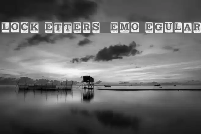 Block Letters _ Demo Regular Font examples