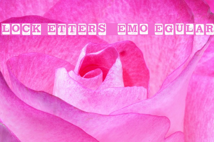 Block Letters _ Demo Regular Font examples