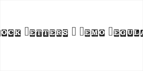 Block Letters _ Demo Regular Logo