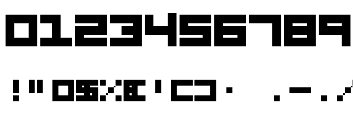 Block Nine Normal Font OTHER CHARS