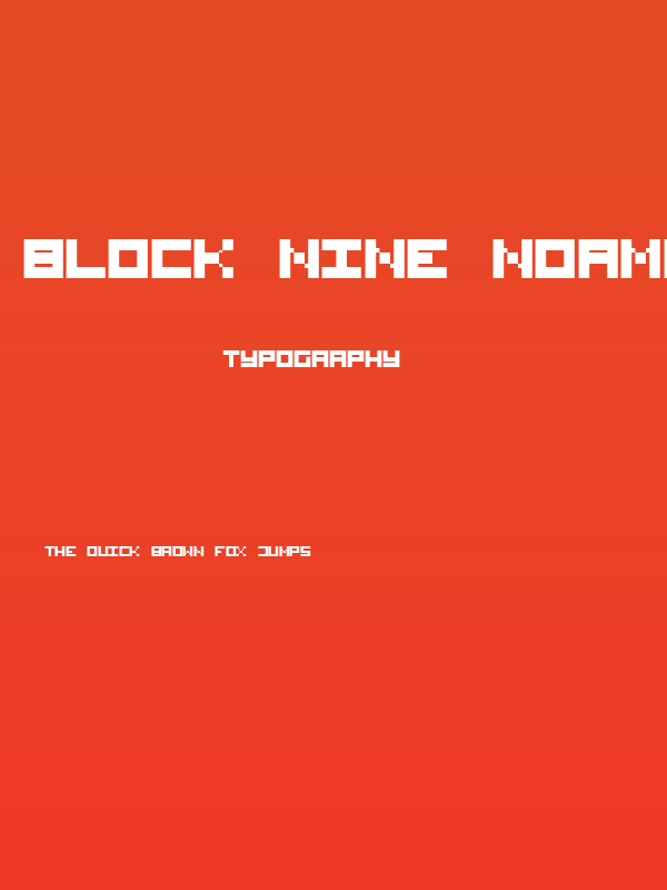 Block Nine Normal Poster