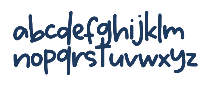 Block Note Lowercase