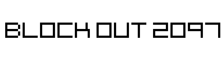 Block Out 2097 Font