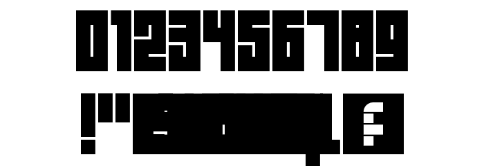 Block Out Regular Font OTHER CHARS