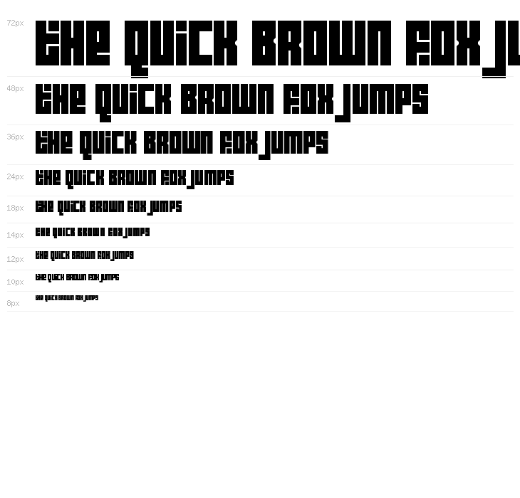 Block Out Regular Waterfall