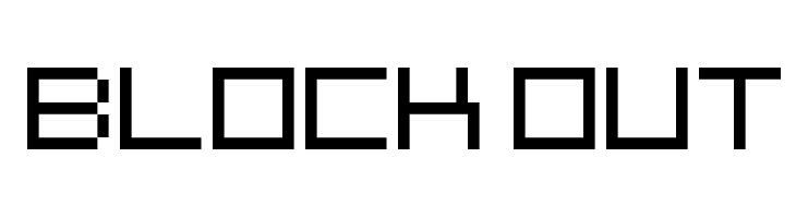 Block Out Font