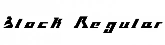 Block Regular  Fuentes Gratis Descargar