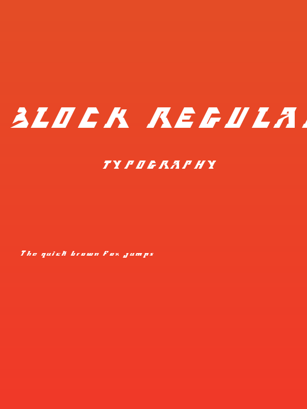 Block Regular Poster