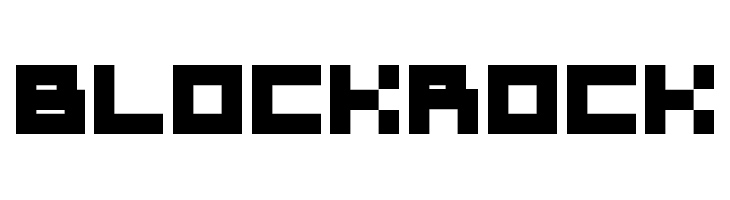 Block-Rock  font caratteri gratis