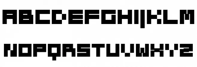 Block-Rock フォント 大文字