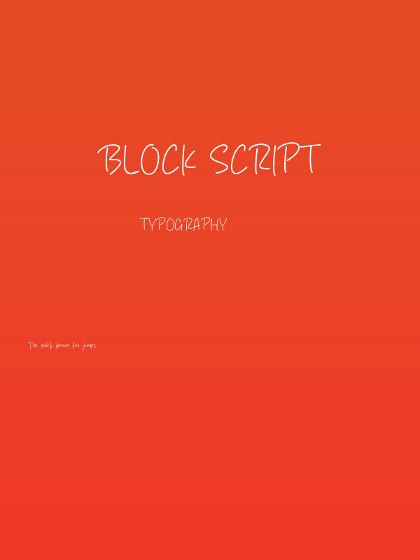 Block Script Poster