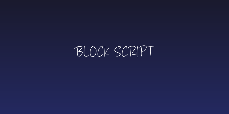 Block Script Social Header