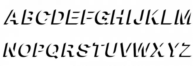 Block Shadow Bold Italic Шрифта ВЕРХНИЙ