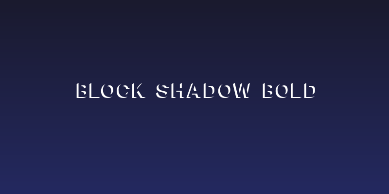 Block Shadow Bold Social Header