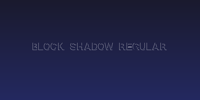 Block Shadow Regular Social Header