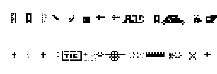 Block Shape Regular Font LOWERCASE