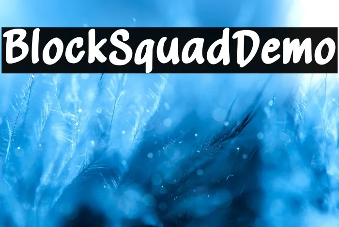 Block Squad Demo Example 3