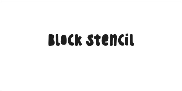 Block Stencil Logo
