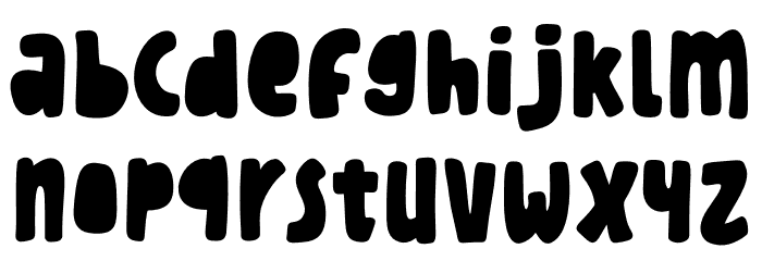 Block Stencil Font LOWERCASE