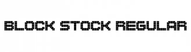 Block Stock Regular  font caratteri gratis