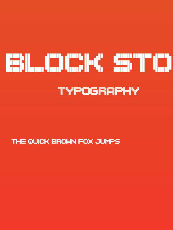 Block Stock Regular Poster