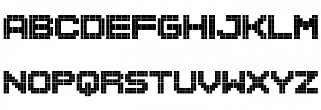 Block Stock Regular フォント 小文字