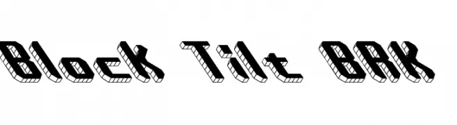 Block Tilt BRK  Fuentes Gratis Descargar