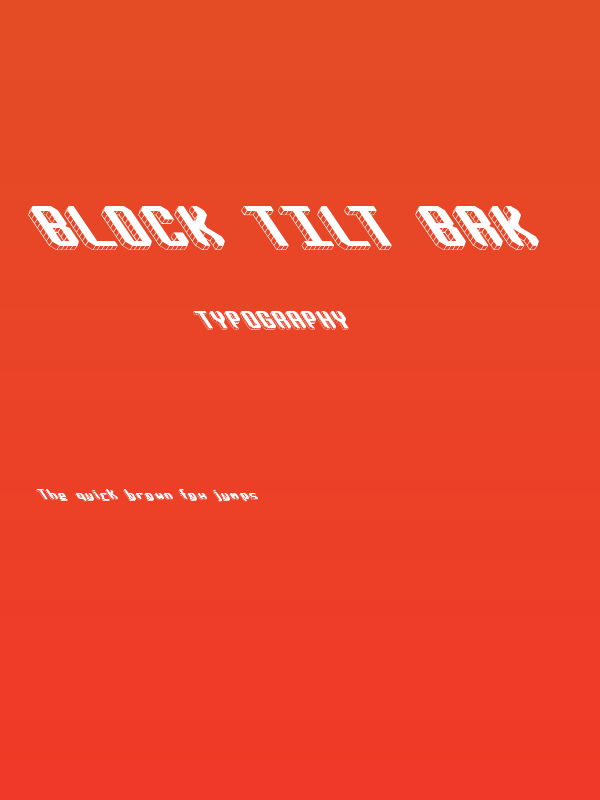 Block Tilt BRK Poster