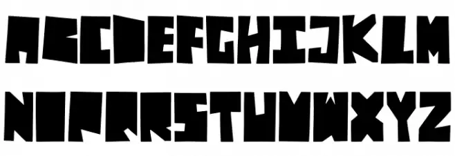 Block Type Fonte MAIÚSCULAS